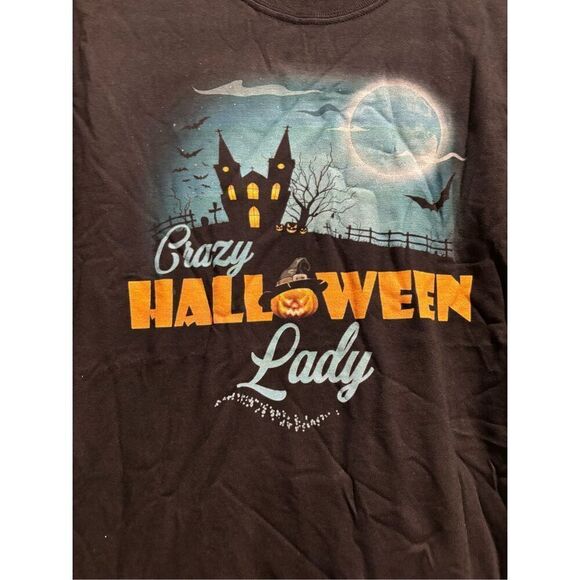 Crazy Halloween Lady T-shirt size Large - Picture 2 of 2